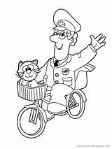 Postman Pat Coloring Pages Colouring Cartoons Printable Homely Color Getcolorings Kb Getdrawings sketch template