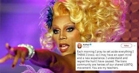 rupaul issues grovelling apology for comments about trans drag queens