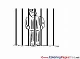 Sheet Colouring Prisoner Coloring Title sketch template