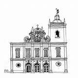 Igreja Barroco Barrocas Igrejas sketch template