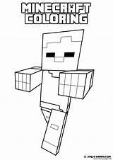 Coloring Kids Minecraft Pages Printable Print Color Book sketch template