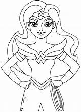 Supergirl Coloring Educative sketch template