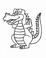 Colorat Crocodil Crocodili Plansa Aligator Fisa sketch template