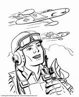 Coloring Pages Veterans Airplanes Pilot Memorial Printable Force Air Kids Sheets Happy Airplane Bomber Korean War Drawing Go Jet Print sketch template