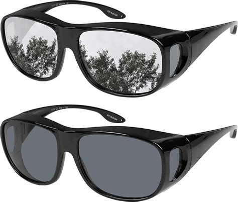 fit over wrap sunglasses polarized lens wear over