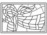 Stained Glass Coloring Adults Pages Kids sketch template