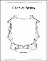 Wappen Shield Coats Vorlagen Mittelalter Ritter Disenos Ausdruckbare Frei Bedruckbar Familienwappen Studenthandouts öffnen Heraldry sketch template