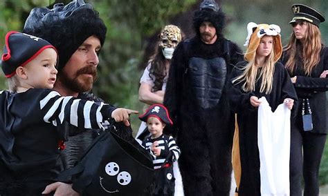 christian bale dons gorilla costume for halloween trick or