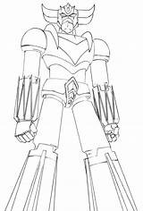 Grendizer Linework Deviantart sketch template