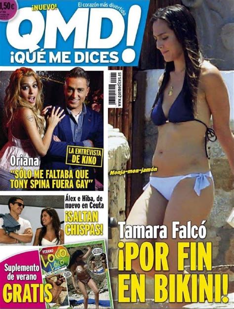 Revista Qmd Tamara Falco En Bikini Saltan Chispas Tony Spina Es Gay