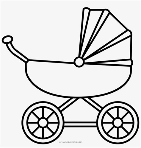 baby carriage coloring pages simple ship wheel tattoo transparent png
