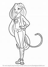 Dc Girls Cheetah Drawing Hero Super Draw Superhero Girl Coloring Pages Step Body Learn Outline Standing Tutorials Getdrawings Drawingtutorials101 Drawings sketch template