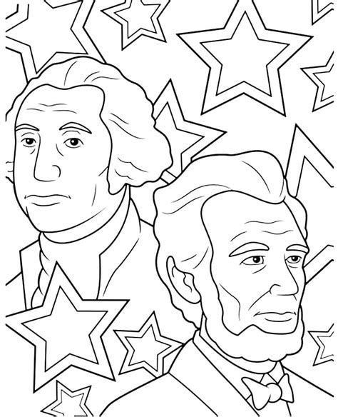 presidents coloring pages print