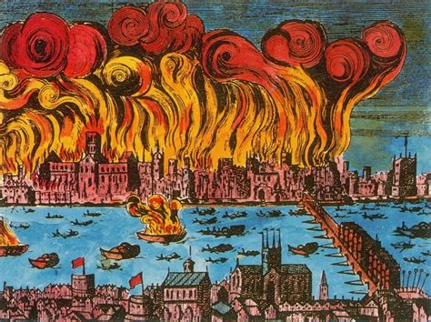 great fire  london  rolled canvas art science source    walmartcom walmartcom