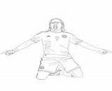 Coloriage Falcao Joueur Radamel Maradona Ronaldo Visage Cristiano Cr7 Griezmann Antoine sketch template