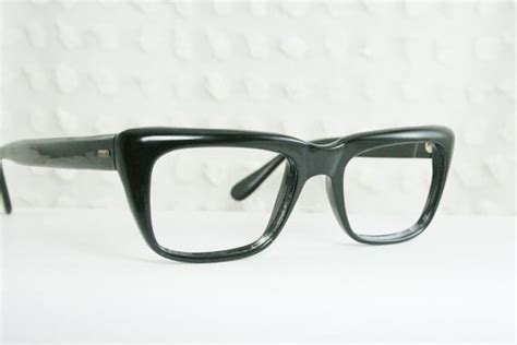 60s mod glasses vintage 1960 s mens eyeglasses black by diaeyewear