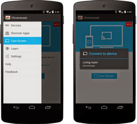 chromecast app updates  mirroring support  select devices apk  aivanet