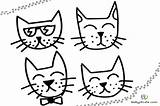 Katzenkopf Ausmalbild Ausmalen Malvorlage sketch template