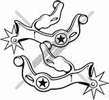 Spur Spurs Clipart Drawing Cowboy Getdrawings Clipground sketch template