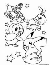 Pokemon Coloring Cute Pages Pikachu Printable Print Color sketch template