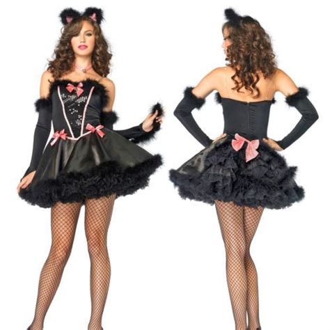catnip cutie black cat kitten costume leg avenue 83821 5 piece size