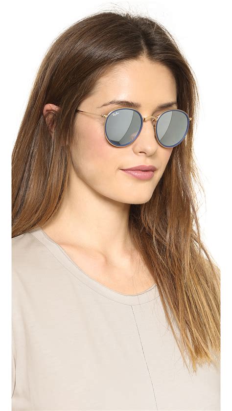 ray ban foldable round