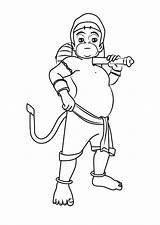 Hanuman Bal Drawingtutorials101 sketch template