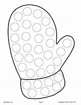 Dot Winter Coloring Do Printable Pages Marker Printables Mitten Preschool Crafts Kids Sheets Worksheets Activities Toddler Snowflake Christmas Color Preschoolers sketch template