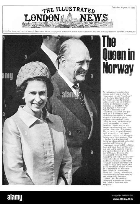 the queen visited norway in august 1969 on an unofficial visit here