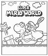 Mario Coloring Pages Printable Characters sketch template
