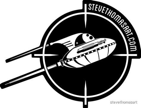 ufo logo stickers  stevethomasart redbubble