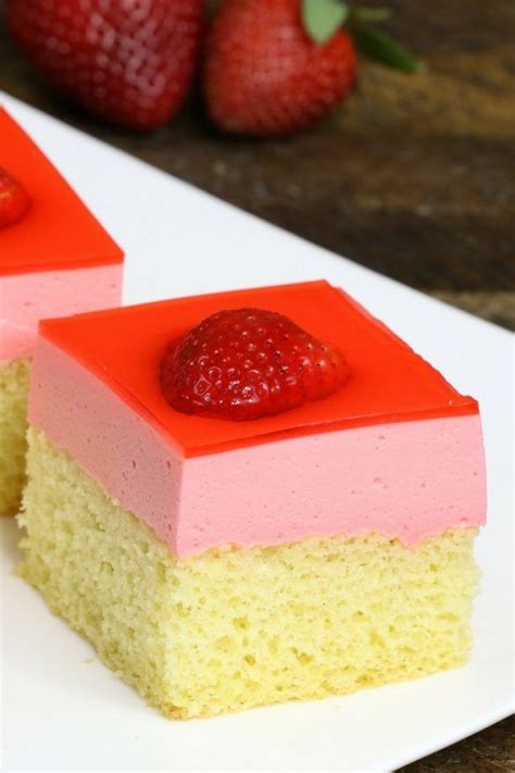 strawberry jello cake   delicious dessert