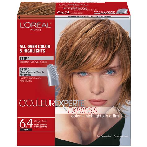 loreal paris couleur experte hair color hair highlights light golden copper brown ginger