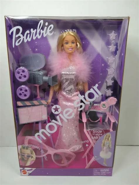 barbie movie star with slide n style skirt and 17 access 56976 nrfb