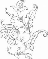 Coloring Flower Pages Patterns Printable Kids Embroidery Floral Print Designs Flowers Pattern Color Sheets Printables Beautiful Would Make Block Crewel sketch template