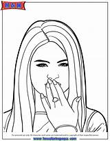 Selena Gomez Bisou Coloringhome Ludinet Coloriage sketch template