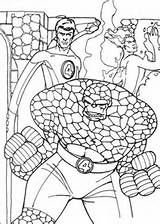Fantastic Coloring Four Thing Torch Human Mr Pages Fantastiques Coloriage Dessin Printable Jeux Supercoloring sketch template