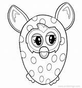 Furby Xcolorings sketch template