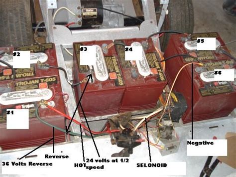 electrical battery diagram  club car  volt