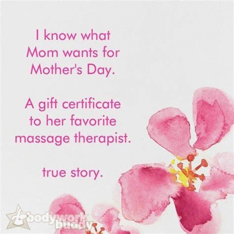Mothers Day Massage Special Ideas