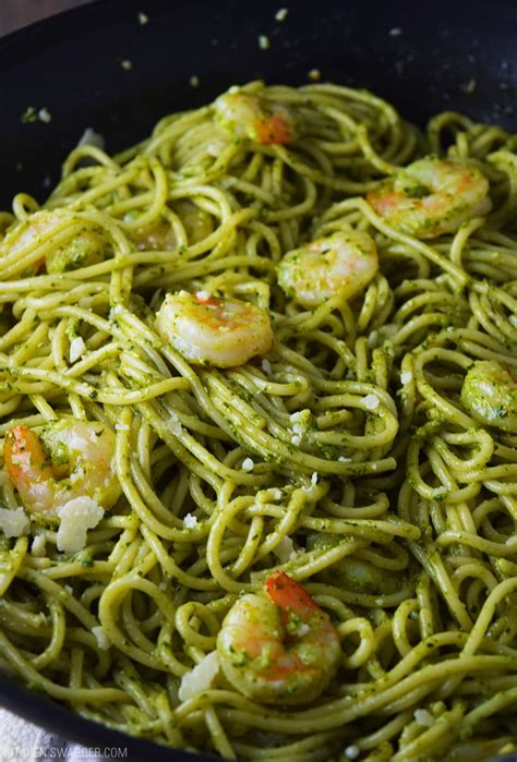 Shrimp Pesto Pasta Recipe Kitchen Swagger