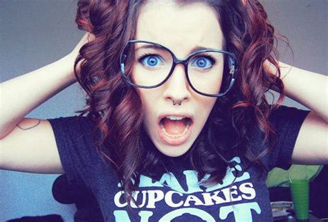 Brunette Curly Hair Fashion Glasses Hair Image