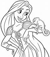 Coloring Pages Princess Rapunzel Disney Tangled Rocks Kids Cartoon Printable Print Girls sketch template