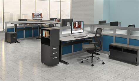 sit stand  cubicle mach  office furniture