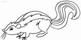 Skunk Coloring Pages Baby Template Print sketch template