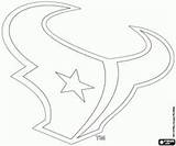 Texans Houston Logo Coloring Football Texas Team Afc Silhouette Logos Nfl Emblem sketch template