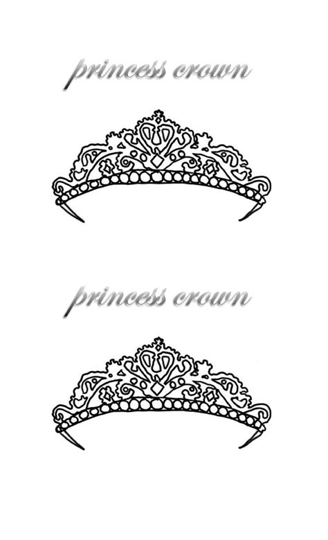 princess tiara template printable doctemplates