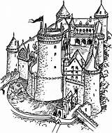 Clipart Donjon Fort Fortress Castle Building Coloring Pages Clipground Fortification Pixabay sketch template