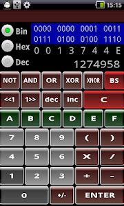 hex bin dec calculator  calculator hexadecimal binary decimal android productivity apps