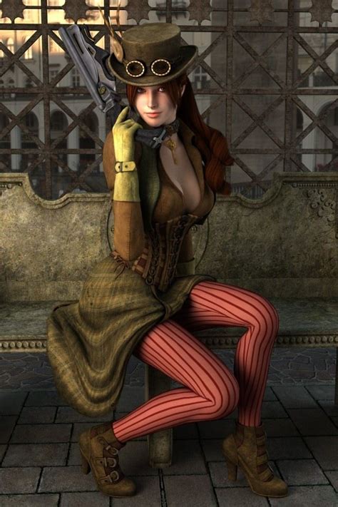 poser 3d models 25 stunning and realistic 3d girls designs by yukitan steampunk women